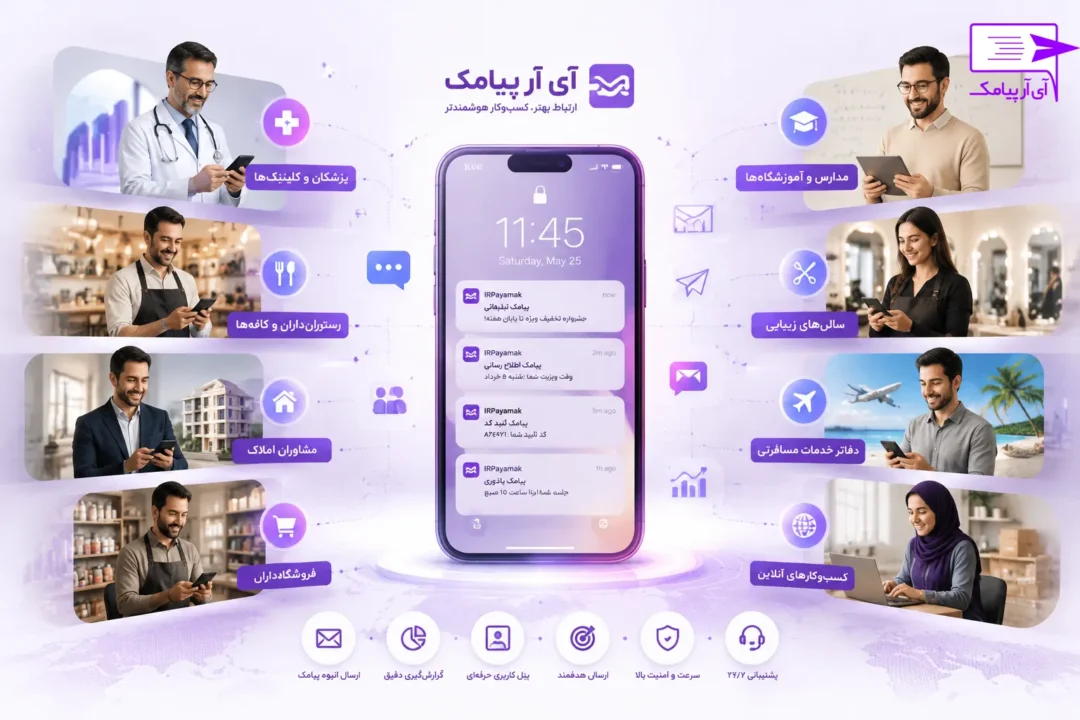 کاربرد سامانه پیامکی در شغل های مختلف
