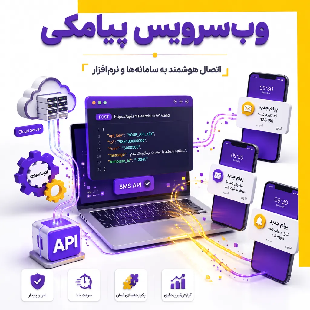 وب سرویس سامانه پیامکی