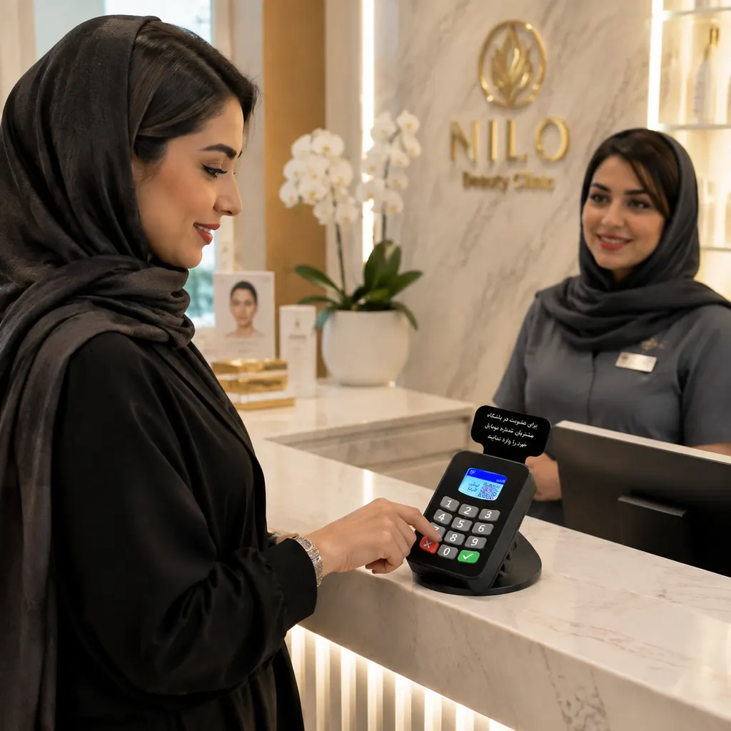 دستگاه شماره گیر کلینیک زیبایی