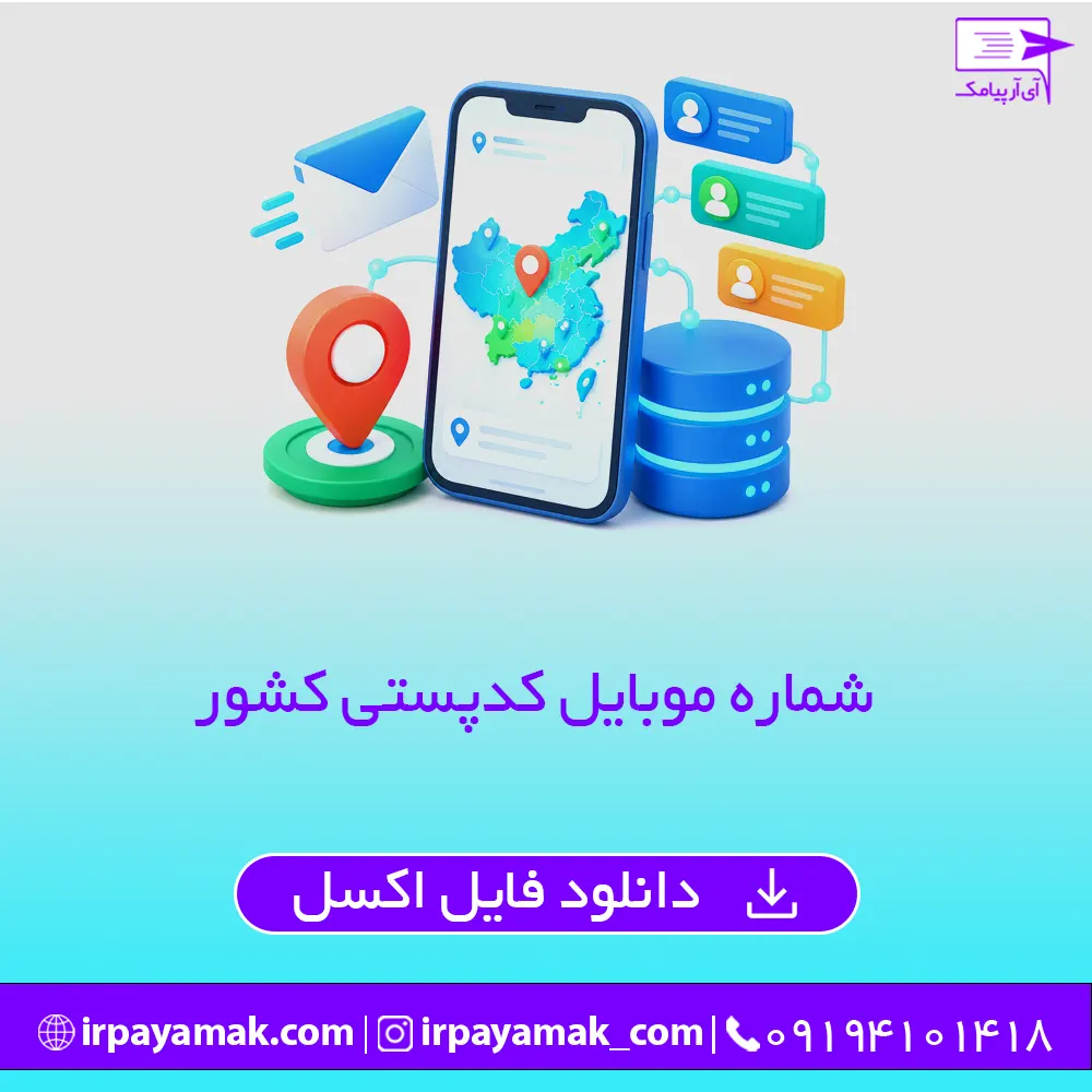 شماره موبایل کدپستی کشور